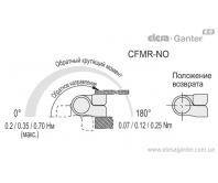 Петлі автоматичного повернення та закриття дверей, кожухів та огорож CFMR-NO – Креслення 2