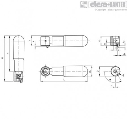 Відкидні ручки EFH.620 – Креслення 1