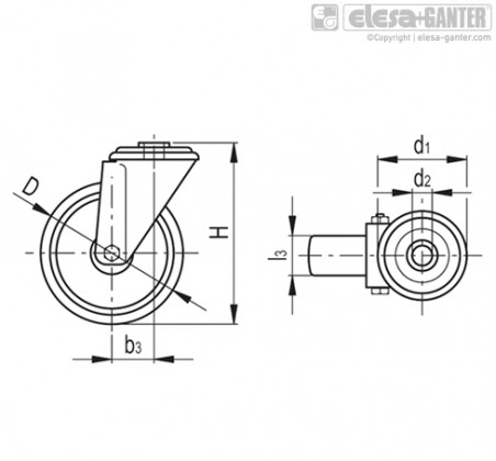 Коліщатка RE.G1-FBL-N – Креслення 1