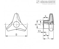 Трипелюсткові ручки VB.839-SST-SOFT – Креслення 1