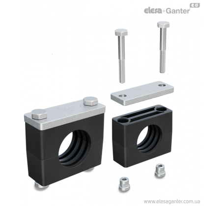 Посилені кріплення для гідравлічних труб, кабелів, систем змащення та охолодження надміцної серії DIN 3015-2 DCK-H – фото 2