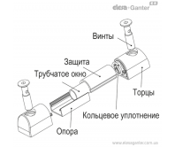 Візуальні індикатори рівня рідин, масел, гліклолю високих температур Т до 160 ° C та тиску до 1 бар HCK-HT-GL – Креслення 2