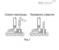 Регульовані ніжки з рухомою основою для кріплення до підлоги LVQ.F-SST-VD – Креслення 2
