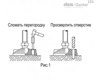 Регульовані опори для кріплення до підлоги пластикові (до 700 кг) LV.F-AS-STP – Креслення 2